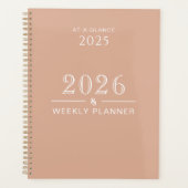 Dusty Rose 8.5 x 11 Weekly Planner Planer (Vorderseite)