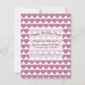 Dusty Rose 8 Foto Collage Happy Birthday Mama (Rückseite)