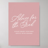 Dusty Rose Advisor für das Grad-Zeichen Poster (Vorne)