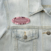 Dusty Rose Agate Name Tag Namensschild (Beispiel)