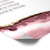 Dusty Rose Agate Price List Poster (Ecke)