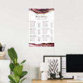 Dusty Rose Agate Price List Poster (Heimbüro)