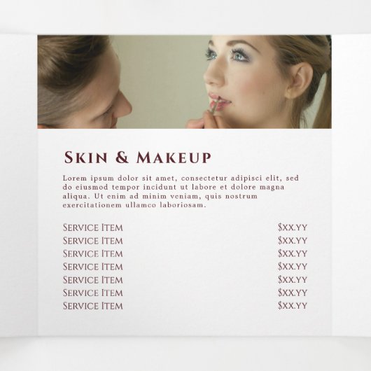 Dusty Rose Agate Trifold Broschüre (Innenseite Mitte)