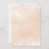 Dusty Rose and Beige Earthy Botanical Baptism Einladung (Rückseite)
