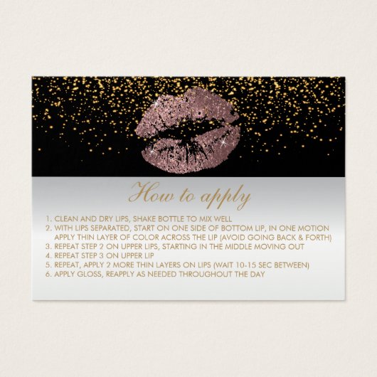 Dusty Rose Anwendung Hinweise (Vorderseite)