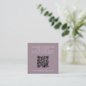 Dusty Rose Aspen Tree Wedding QR Begleitkarte (Stehend Vorderseite)