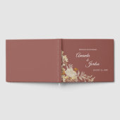 Dusty Rose Autumn Boho Wedding Gästebuch (Voll)