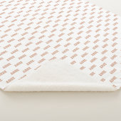 Dusty Rose Baby Girl Name Simple Pattern Sherpadecke (3/4)