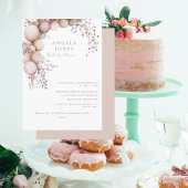 Dusty Rose Balloon Arch Baby Dusche Einladung