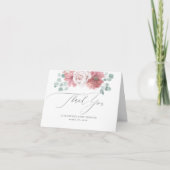 Dusty Rose Blume Kinderdusche Danke (Vorderseite)