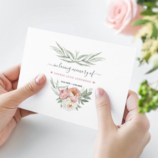 Dusty-Rose-Blume teilen eine Speicherteilnahme Ankündigung