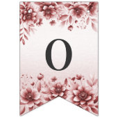 Dusty Rose Blumenzellenflagge Wimpelkette (Zweite Fahne)