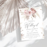 Dusty Rose Blush Boho Pink Bloral Wedding Einladung<br><div class="desc">Dusty Rose Blush Boho Pink Blumenzwiebelladen Wir haben auch viele andere Einladung und Sammlungen.</div>