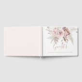 Dusty Rose & Blush Floral Wedding Gästebuch (Voll)