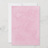 Dusty Rose & Blush Pink Paint Peony Couples Dusche Einladung (Rückseite)