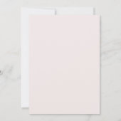 Dusty Rose & Blush Rustikale Hochzeit Einladung (Rückseite)