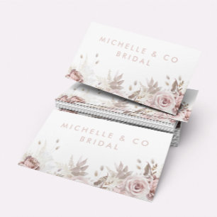 Dusty Rose & Blush Wasserfarbe geeignet für alle Visitenkarte