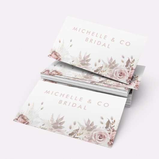 Dusty Rose & Blush Wasserfarbe geeignet für alle Visitenkarte