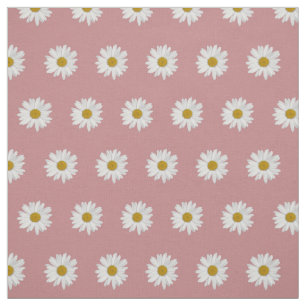 Dusty Rose Bohemisch Daisy Pattern Stoff