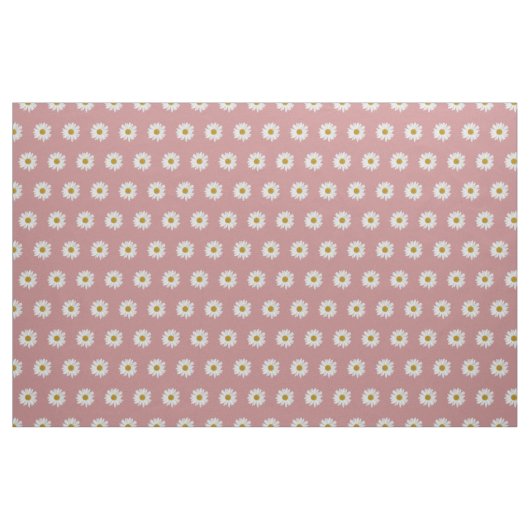 Dusty Rose Bohemisch Daisy Pattern Stoff (Fat Quarter (45,7 x 55,9 cm))