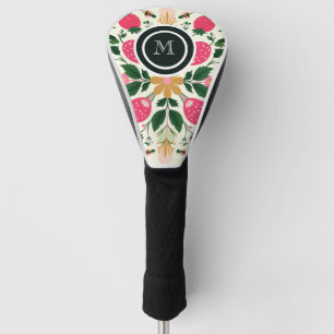 Dusty Rose Boho Floral Wasserfarbe Custom Golf Headcover