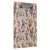Dusty Rose Boho Floral Wasserfarbe Custom Klemmbrett (Rechts)