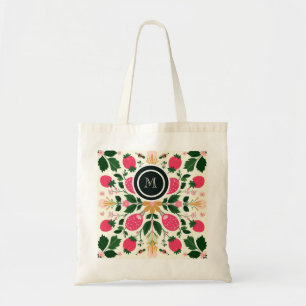 Dusty Rose Boho Floral Wasserfarbe Custom Tragetasche
