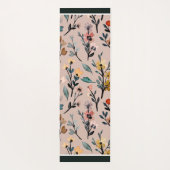 Dusty Rose Boho Floral Watercolor Yogamatte (Rückseite)