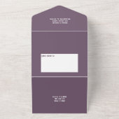 Dusty Rose botanisch All in One Wedite Einladung (Außenbereich)