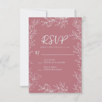 Dusty Rose Botanische Hochzeit