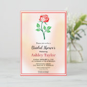 Dusty Rose botanisches boho blumengeschmücktes Bra Einladung (Stehend Vorderseite)