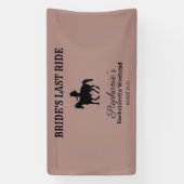 Dusty Rose Bride's Last Ride Bachelorette Weekend Banner (Vertikal)