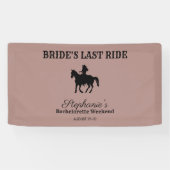 Dusty Rose Bride's Last Ride Bachelorette Weekend Banner (Horizontal)