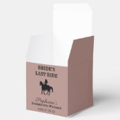 Dusty Rose Bride's Last Ride Bachelorette Weekend Geschenkschachtel (Geöffnet)