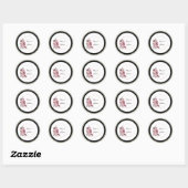 Dusty Rose & Burgundy Wedding Sticker (Blatt)