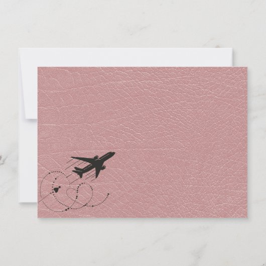 Dusty Rose California Passport Dankeskarte (Rückseite)