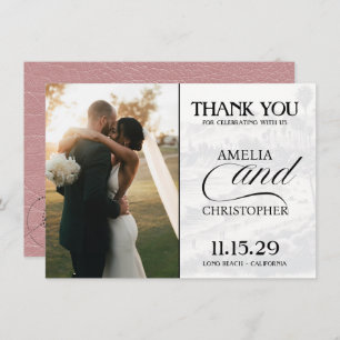 Dusty Rose California Passport Dankeskarte