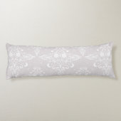 Dusty Rose Celestial Damask Boho Pattern Seitenschläferkissen (Rückseite)