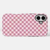 Dusty rose checkerboard pattern Case-Mate iPhone hülle (Rückseite (Horizontal))