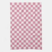 Dusty rose checkerboard pattern geschirrtuch (Vertikal)