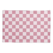 Dusty rose checkerboard pattern kissenbezug (Rückseite-Links)