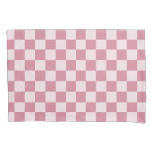 Dusty rose checkerboard pattern kissenbezug (Vorderseite-Links)