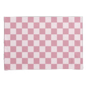 Dusty rose checkerboard pattern kissenbezug (Vorderseite-Rechts)