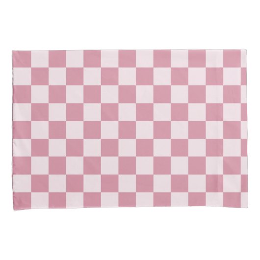 Dusty rose checkerboard pattern kissenbezug (Vorderseite-Rechts)