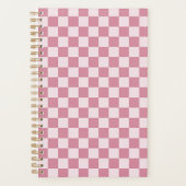Dusty rose checkerboard pattern planer (Vorderseite)