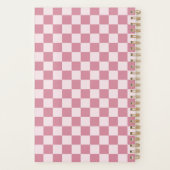 Dusty rose checkerboard pattern planer (Rückseite)