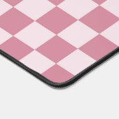 Dusty rose checkerboard pattern schreibtischunterlage (Ecke)