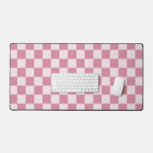 Dusty rose checkerboard pattern schreibtischunterlage (Tastatur & Maus)