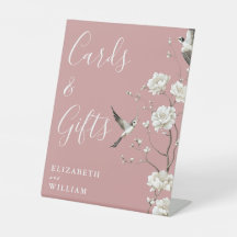 Dusty Rose Chinoiserie Karten und Geschenke Hochze