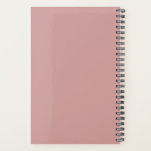 Dusty Rose Classic Monogram Personal Weekly Planer (Rückseite)
